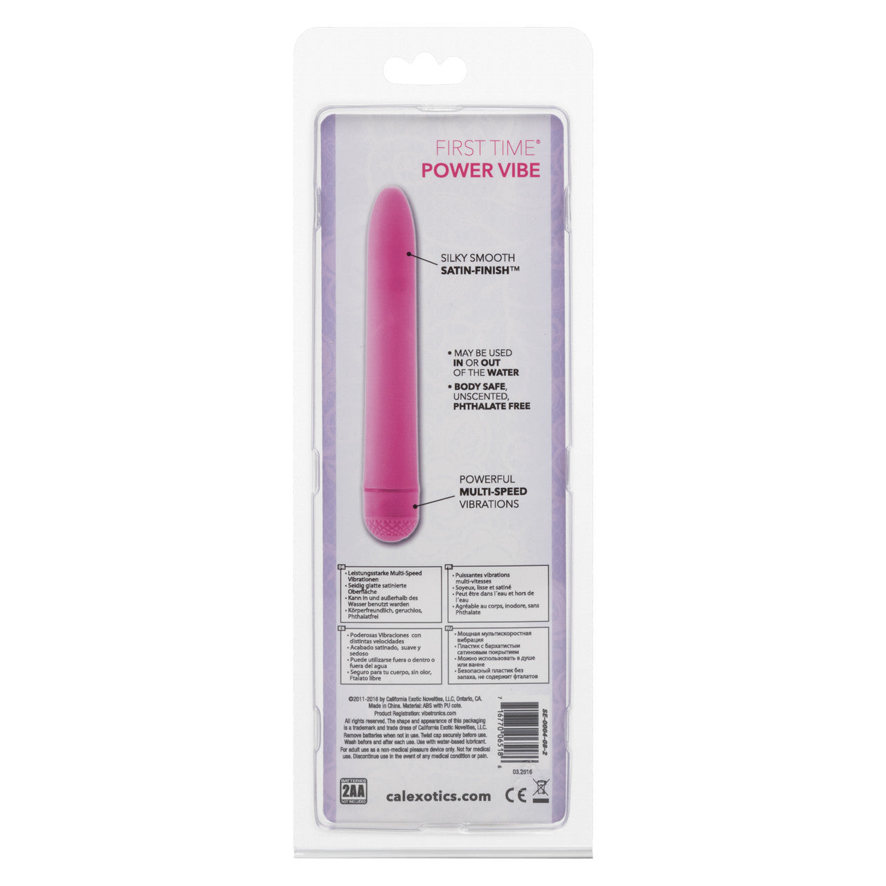 CalExotics First Time Power Vibrator Pink Personal Massagers
