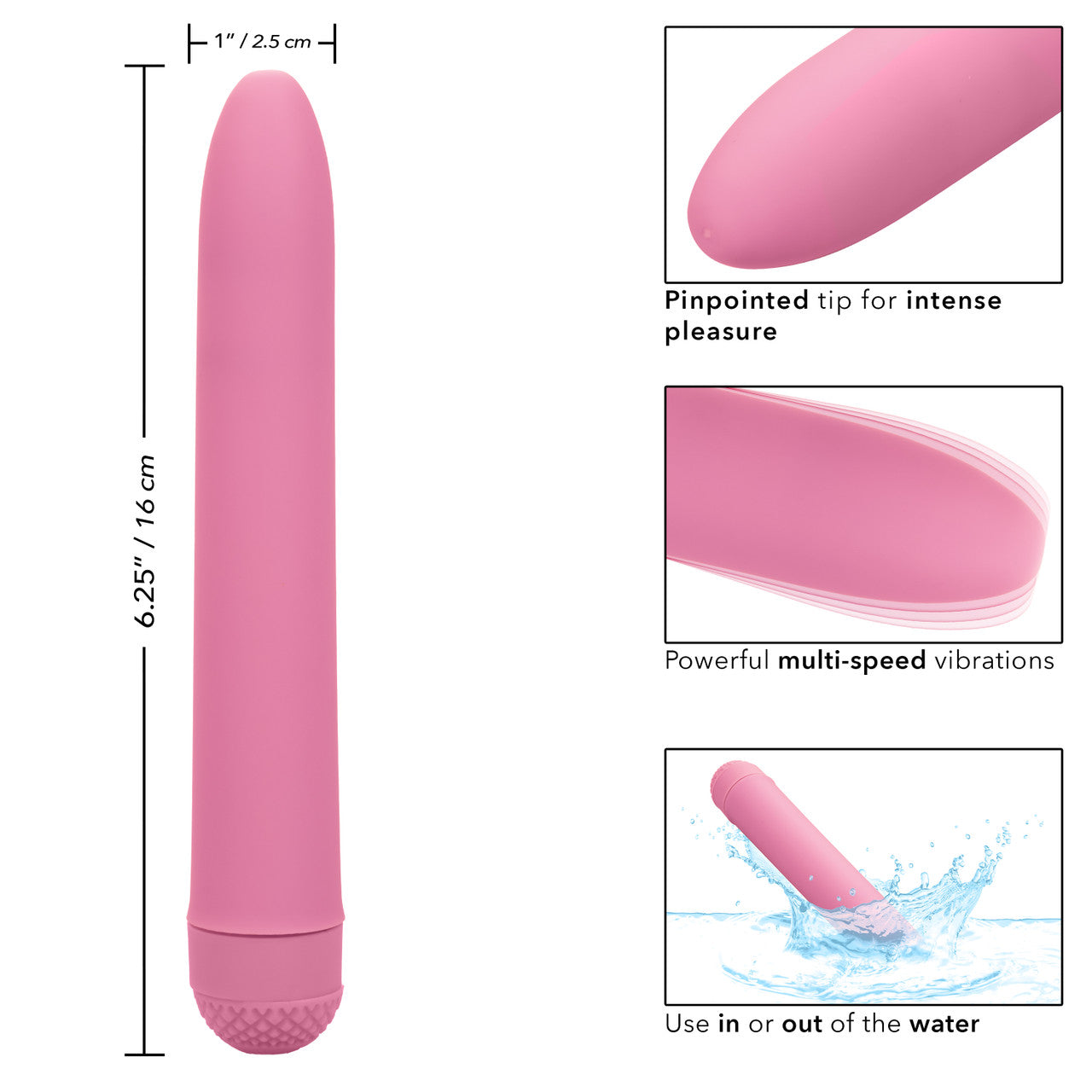 CalExotics First Time Power Vibrator Pink Personal Massagers