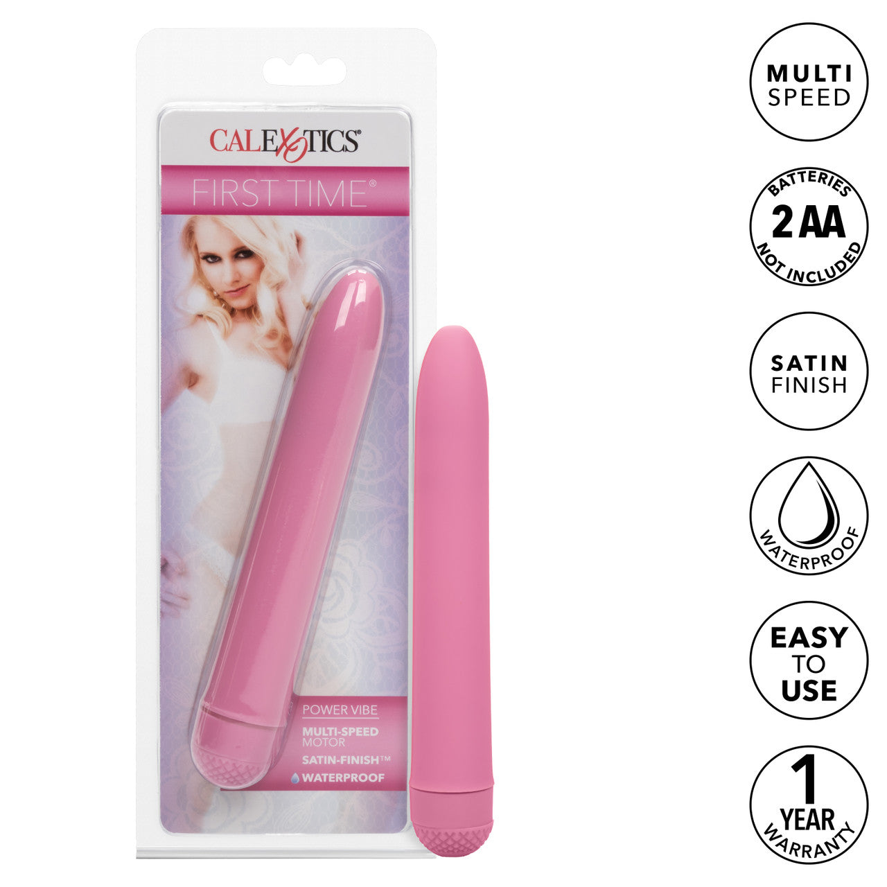 CalExotics First Time Power Vibrator Pink Personal Massagers