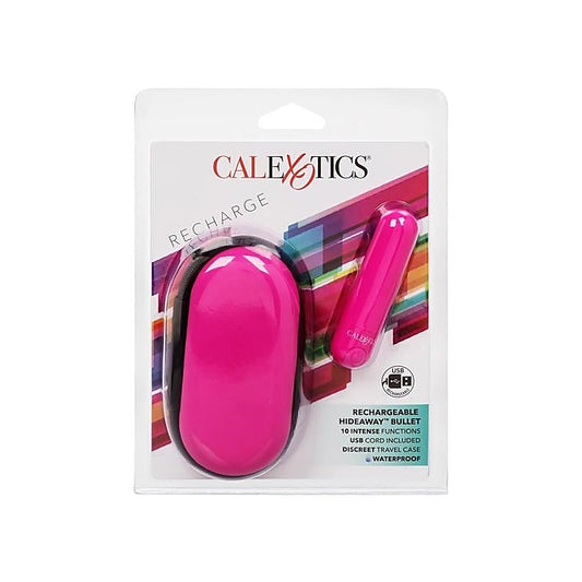 Rechargeable Hideaway Bullet 10 Function Travel Massager - Bullet Vibrators