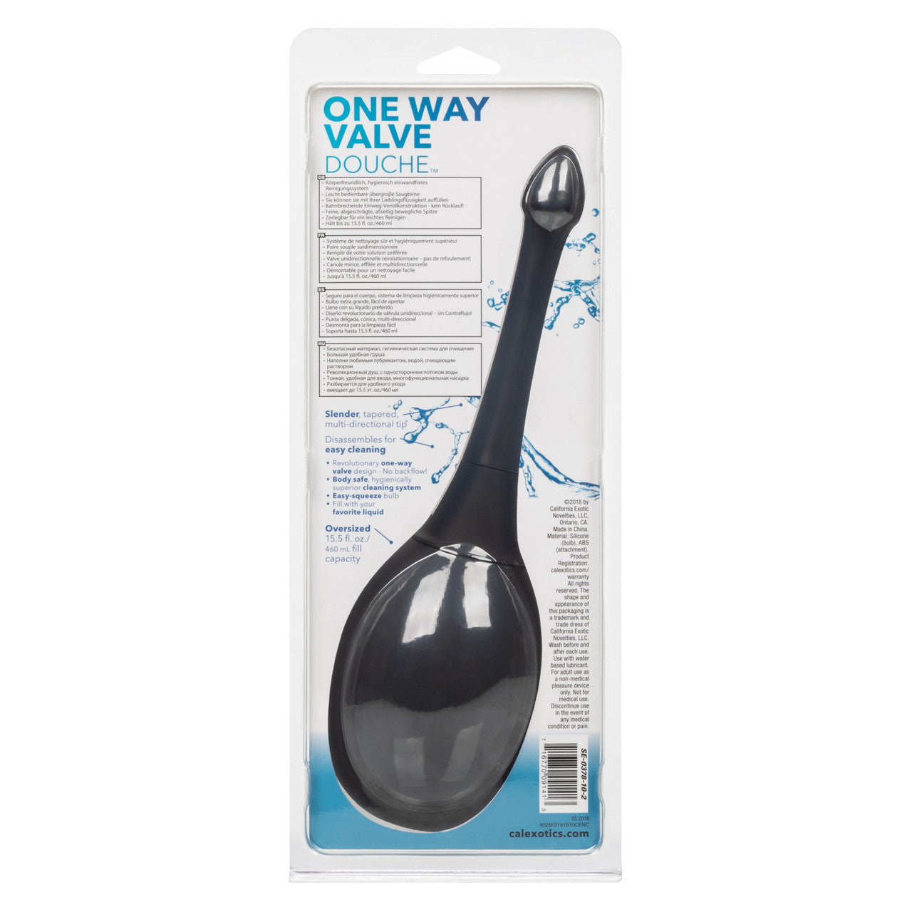 California Exotics One Way Valve Anal Douche Anal Cleansing