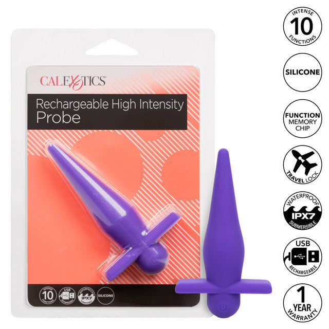 California Exotics Rechargeable High Intensity Anal Probe Purple Anal Vibrators