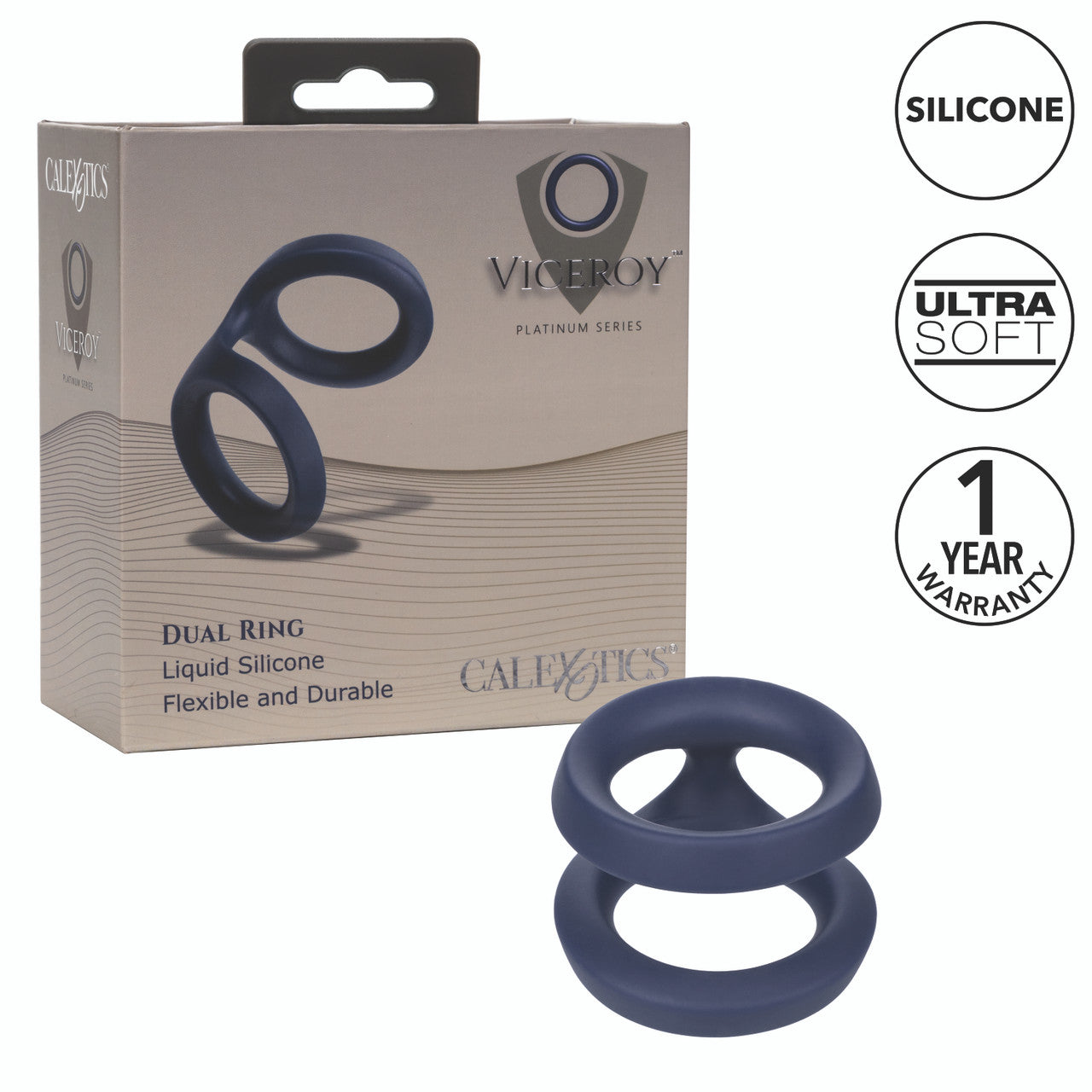 California Exotics Viceroy Dual Stretchy Cock Ring Stretchy Cock Rings