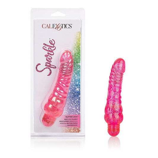 Sparkle Glitter Jack Vibrating Dildo - Vibrating Dildos