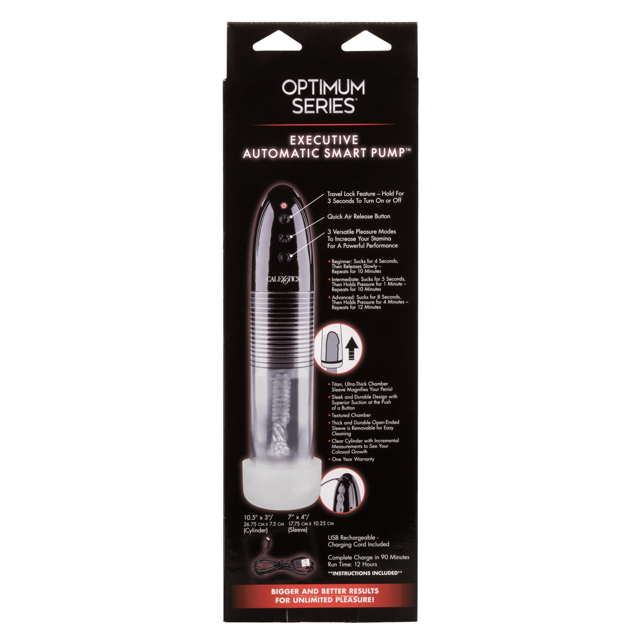 Optimum Series Executive Automatic Smart Penis Pump Pumps, Extenders and Sleeves