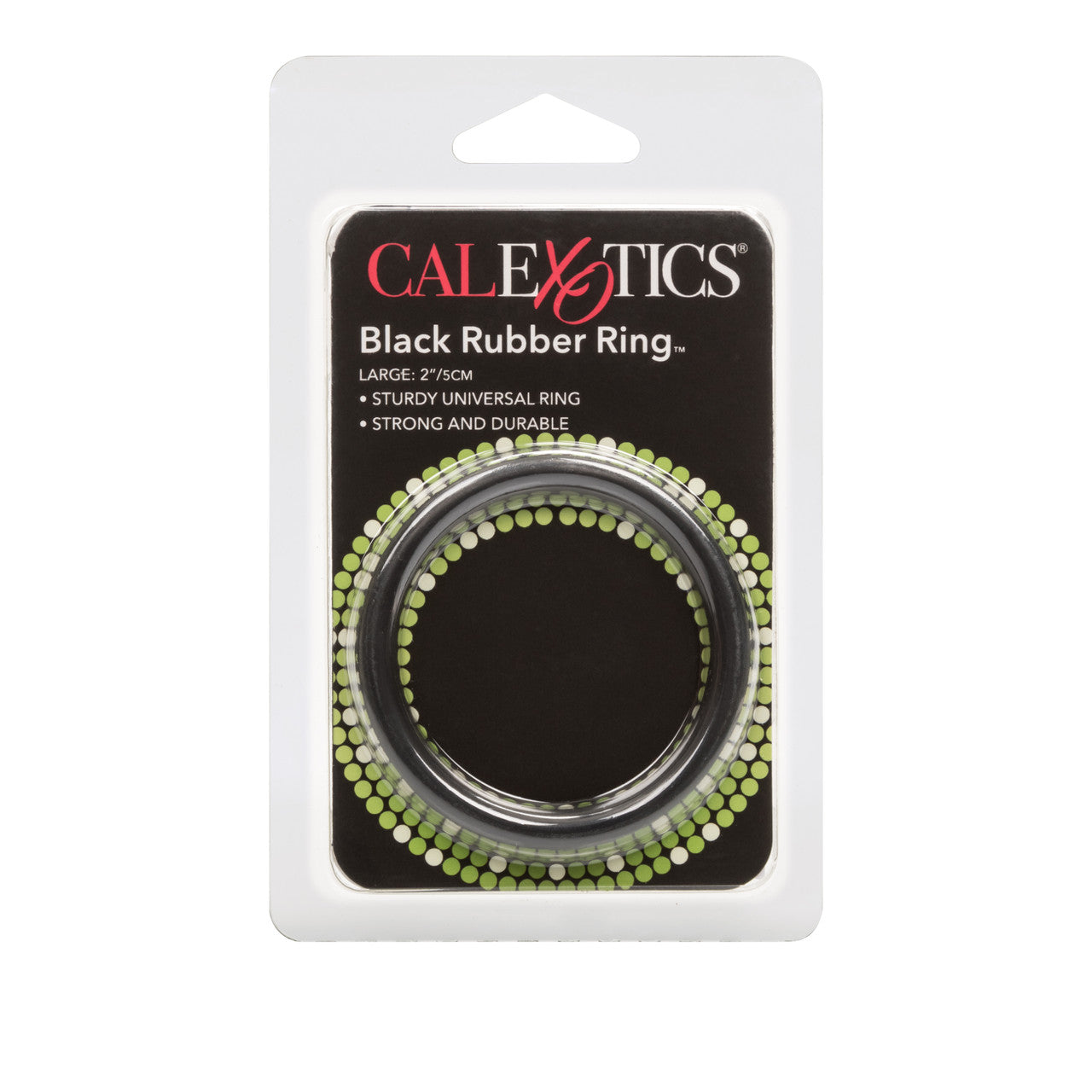 California Exotics Stretchy Mens Rubber Cock Ring Black Stretchy Cock Rings