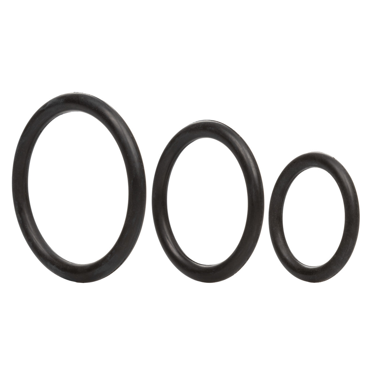 CalExotics 3 Piece Stretchy Rubber Cock Ring Set Stretchy Cock Rings