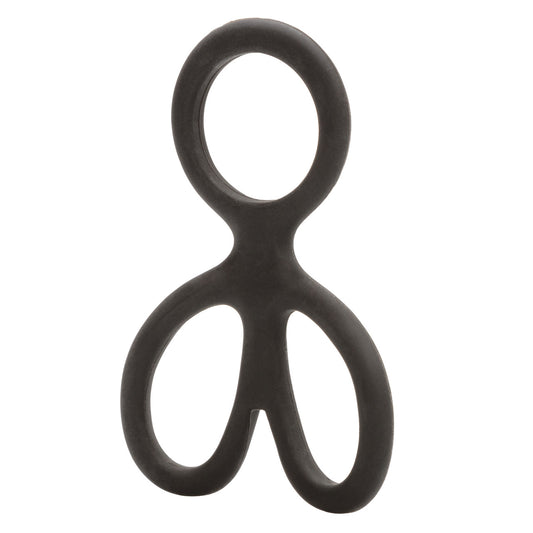 CalExotics Silicone Ball Spreader Erection Enhancer - Stretchy Cock Rings