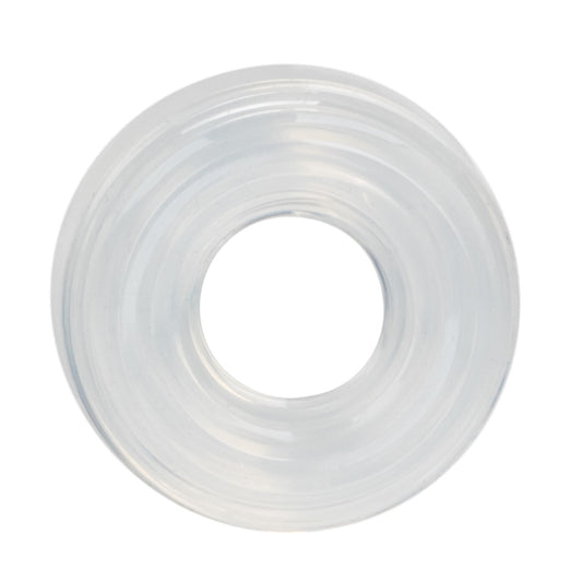California Exotics Premium Silicone Cock Ring Medium Clear Stretchy Cock Rings