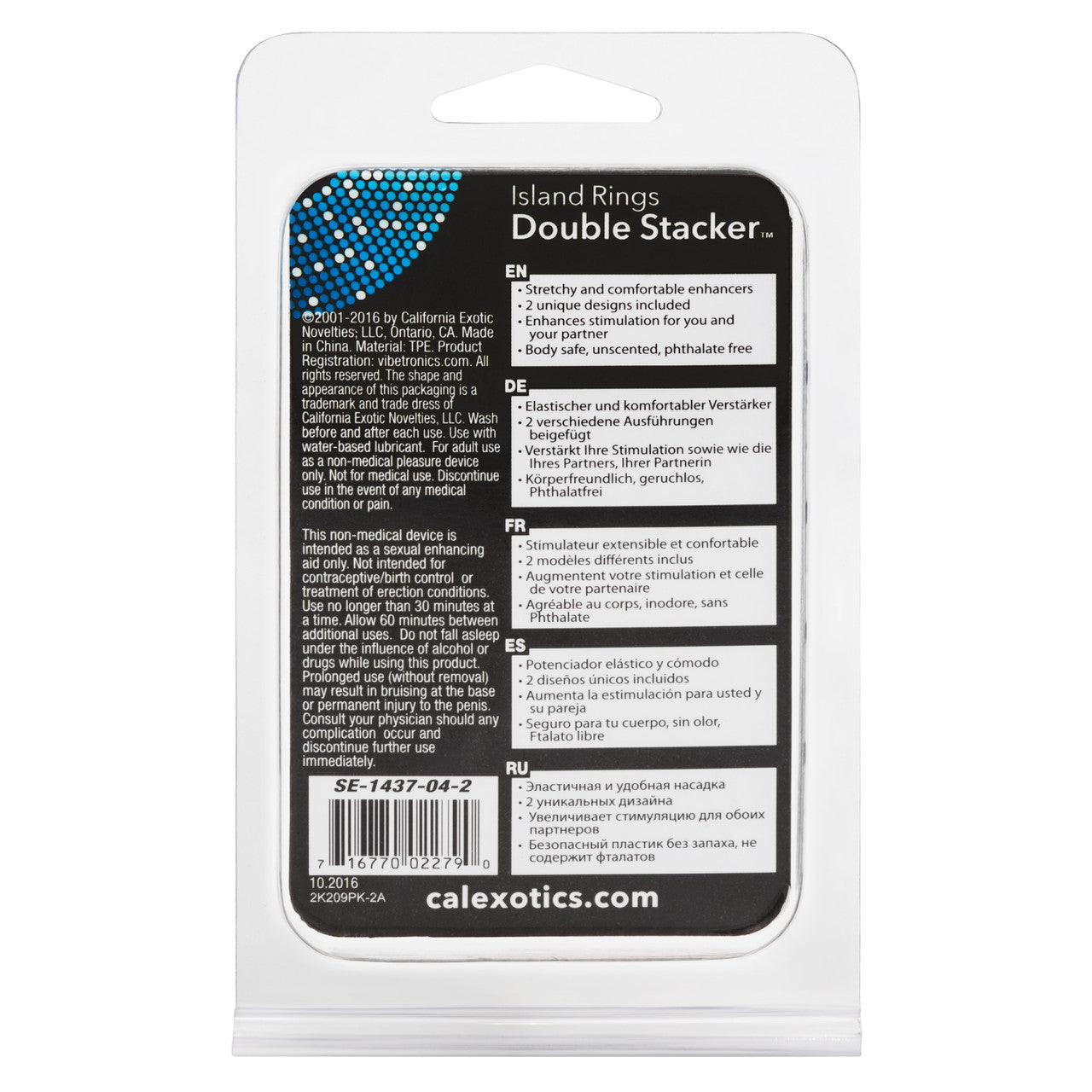 CalExotics Double Stacker Island Mens Cock Ring Cock Rings