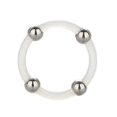 California Exotics Large Steel Beaded Silicone Ring Cock Rings