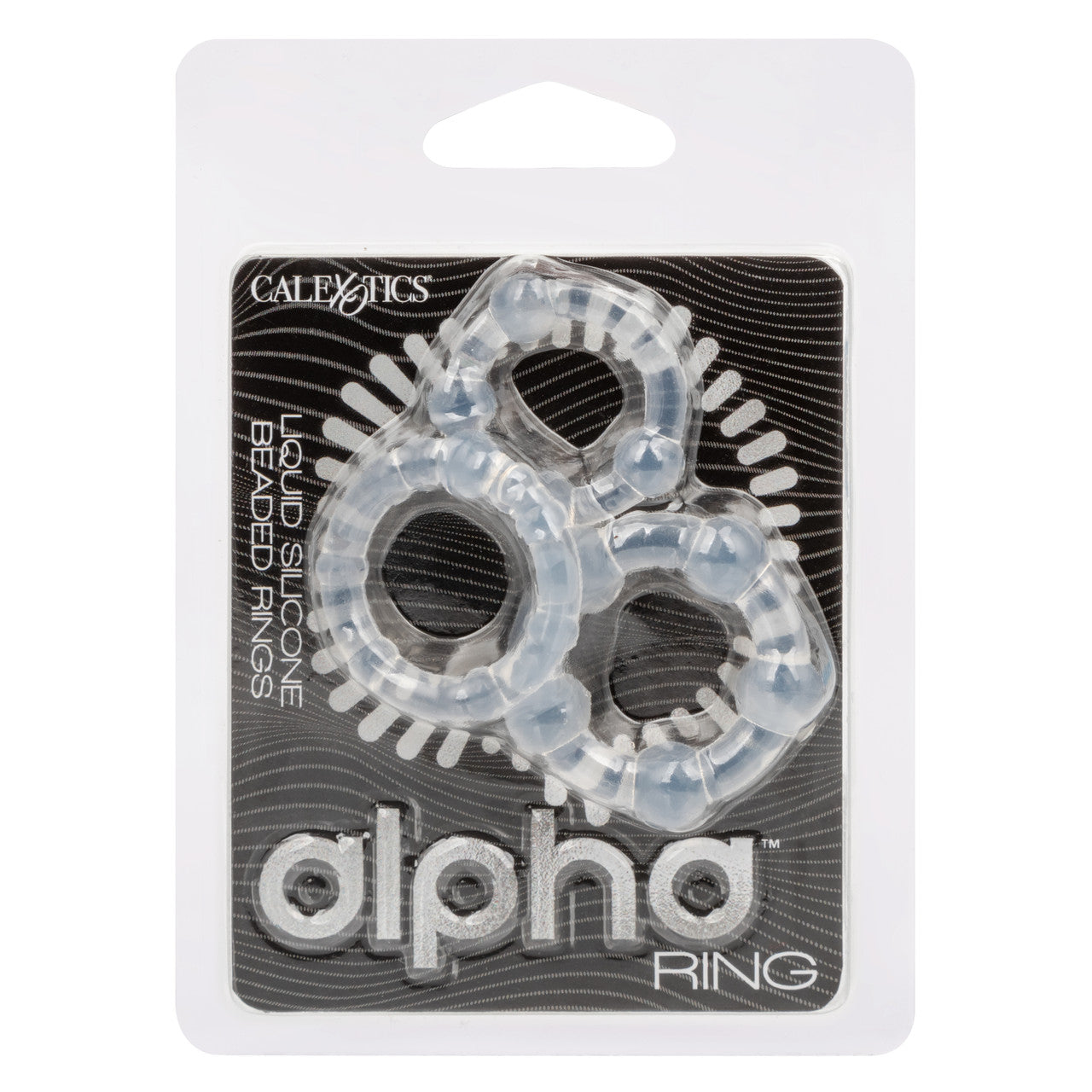 CalExotics Alpha Liquid Silicone Beaded Cock Rings Cock Ring Sets