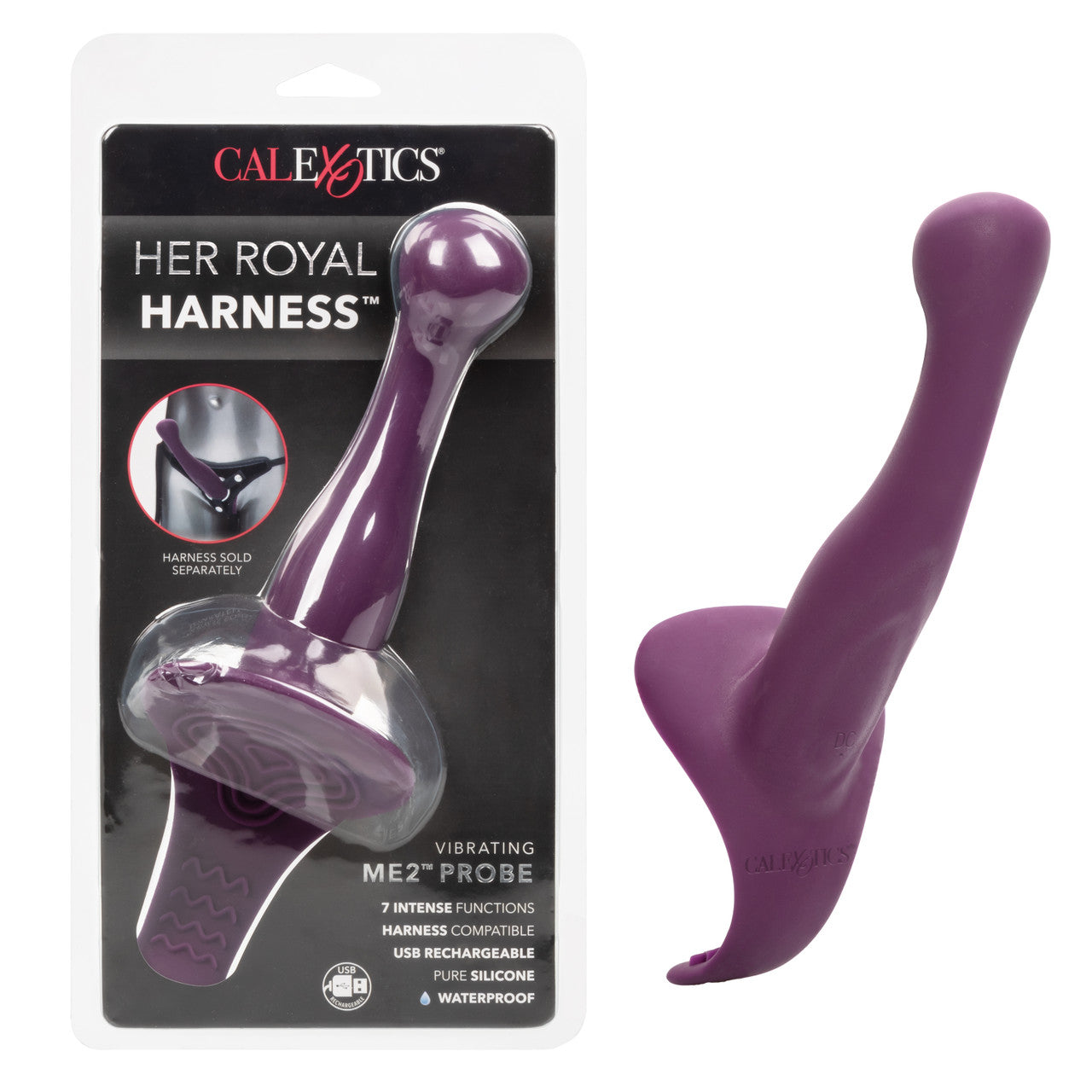 Her Royal Harness Me2 Vibrating G-Spot Probe Strap On Sextoys