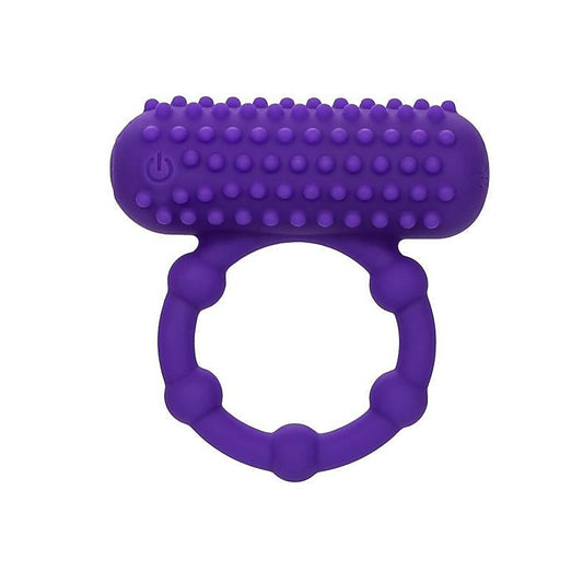 Silicone 12 Functions Rechargeable 5 Bead Maximus Ring