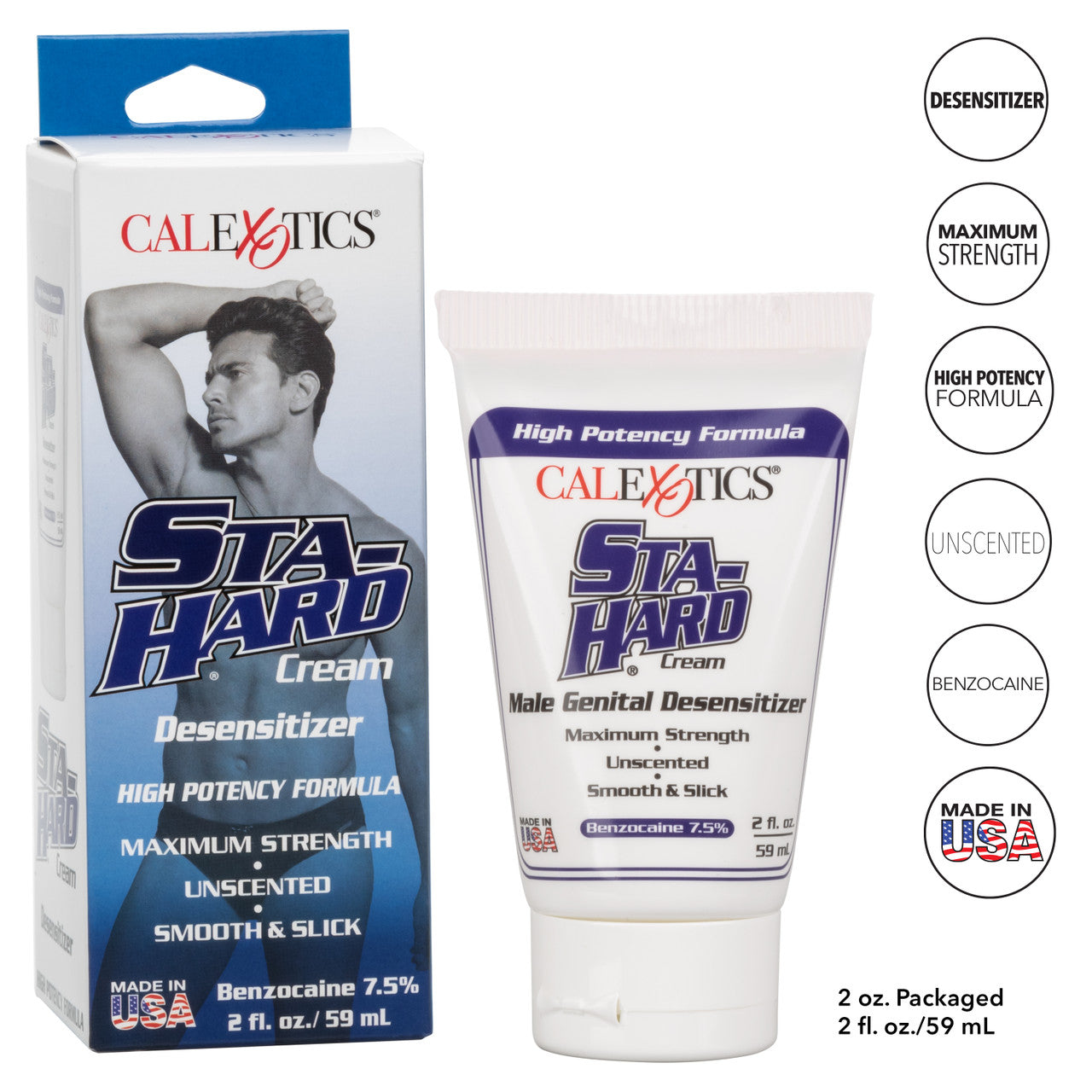 California Exotics Sta-Hard Sex Delay Cream 44ml Delay and Excite Sprays