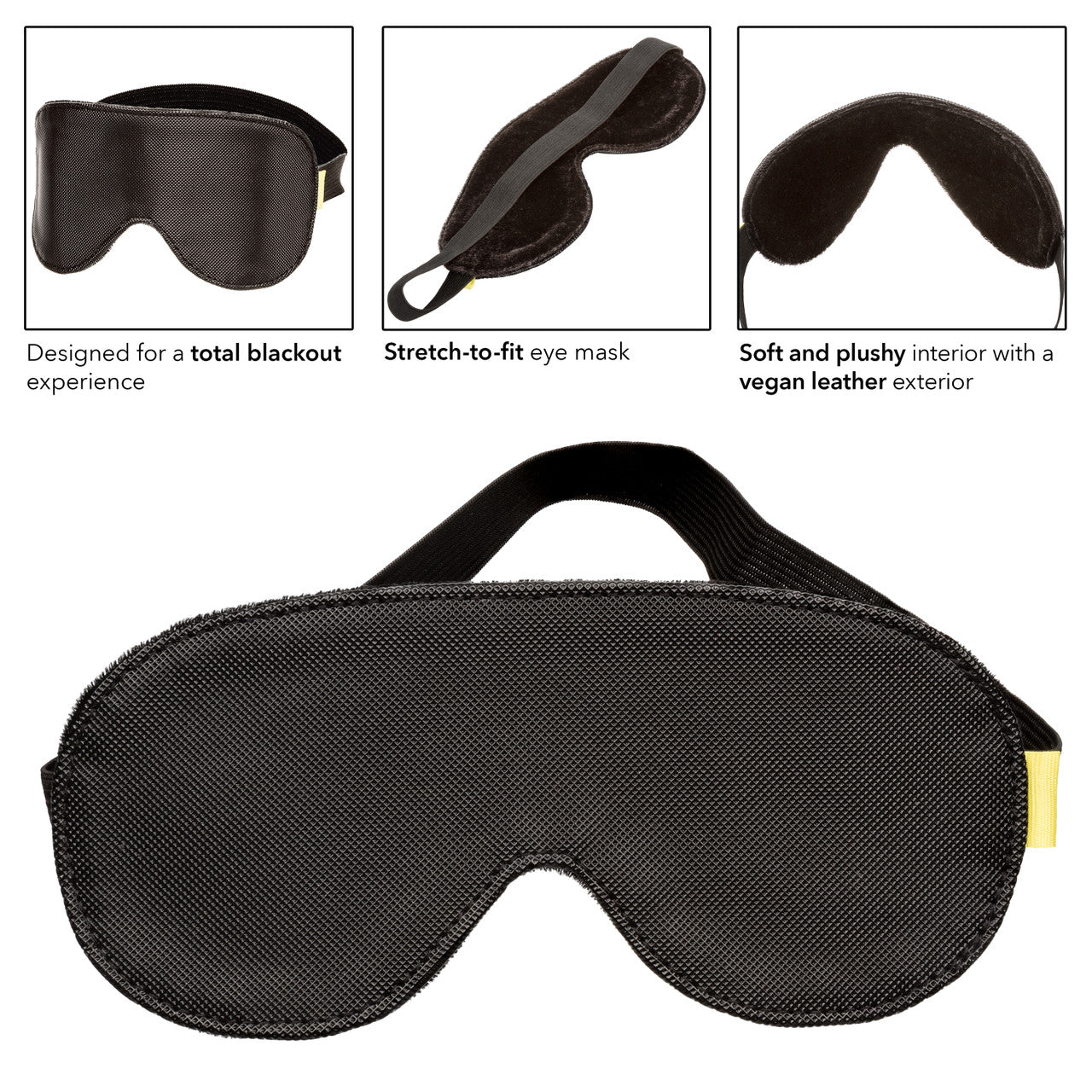 CalExotics Boundless Fetish Play Blackout Eye Mask Masks And Blindfolds