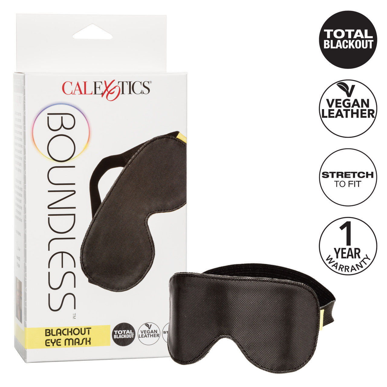 CalExotics Boundless Fetish Play Blackout Eye Mask Masks And Blindfolds