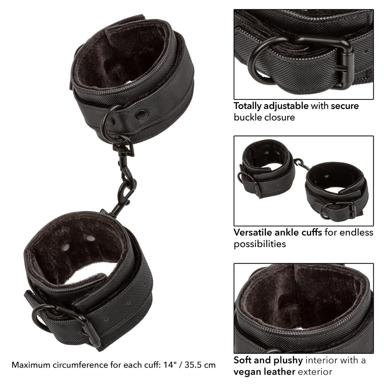 CalExotics Boundless BDSM Play Ankle Cuffs Cuffs and Restraints
