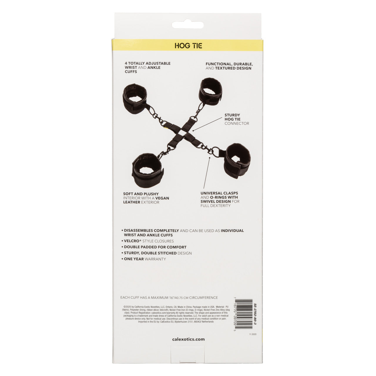 California Exotics Boundless Bondage Hog Tie Cuffs and Restraints