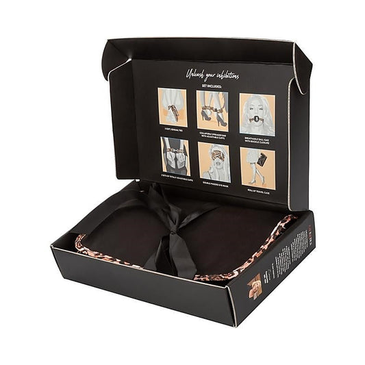 Leopard Print 8-Piece Unleashed Surrender Bondage Set