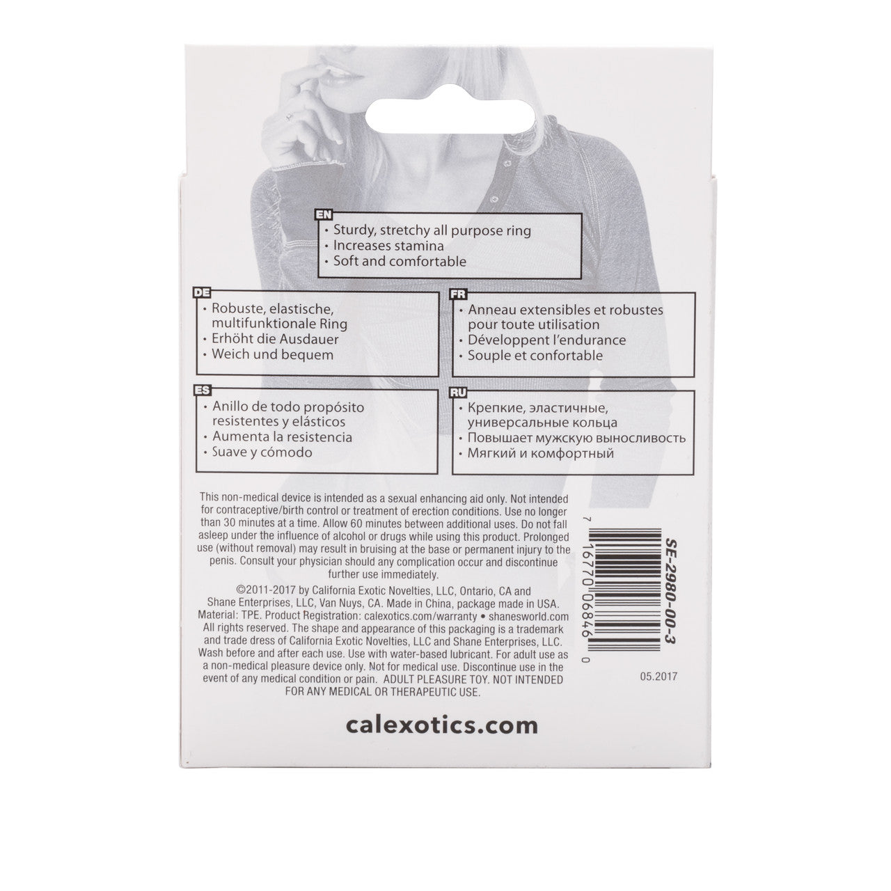 CalExotics Shane's World Rock Star Stretchy Cock Ring Cock Rings