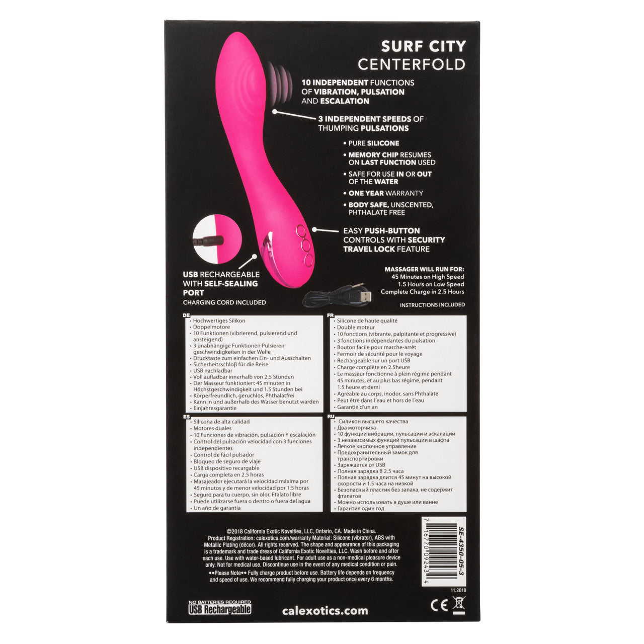 California Dreaming Surf City Centerfold G Spot Vibrator G-Spot Vibrators