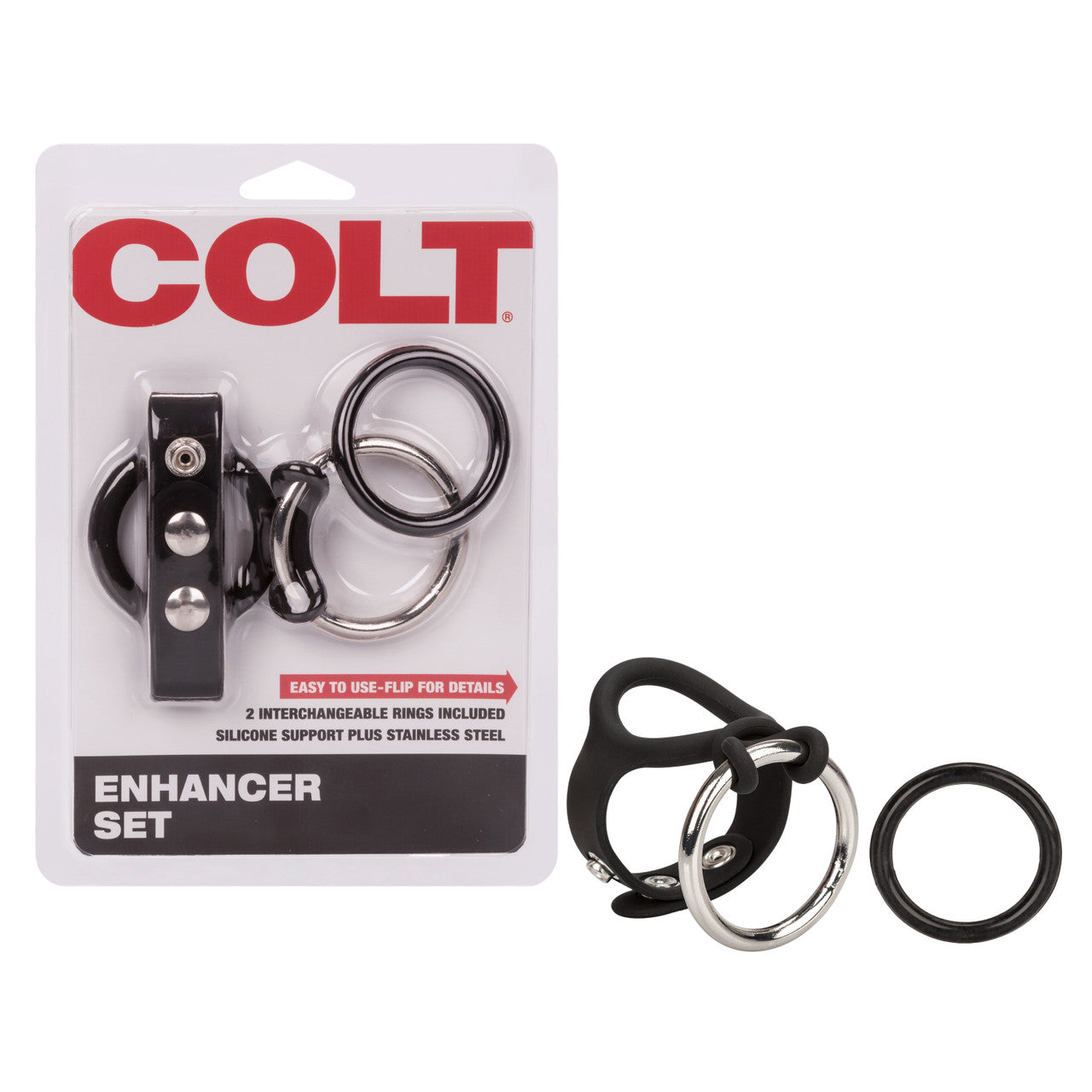 Colt Multi Purpose Male Erections Enhancer Set Stretchy Cock Rings
