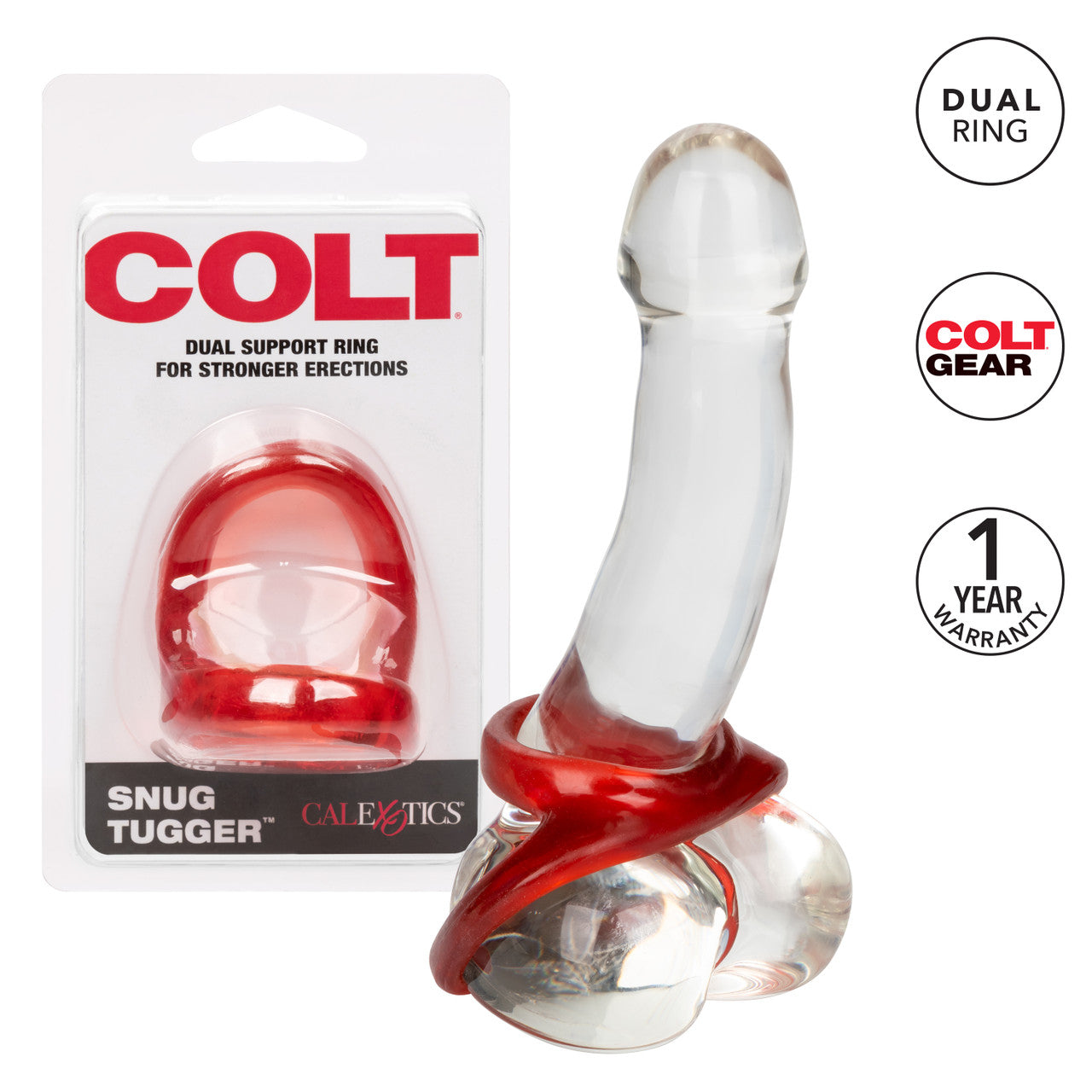 Colt Snug Tugger Stretchy Double Cock Ring Cock Rings