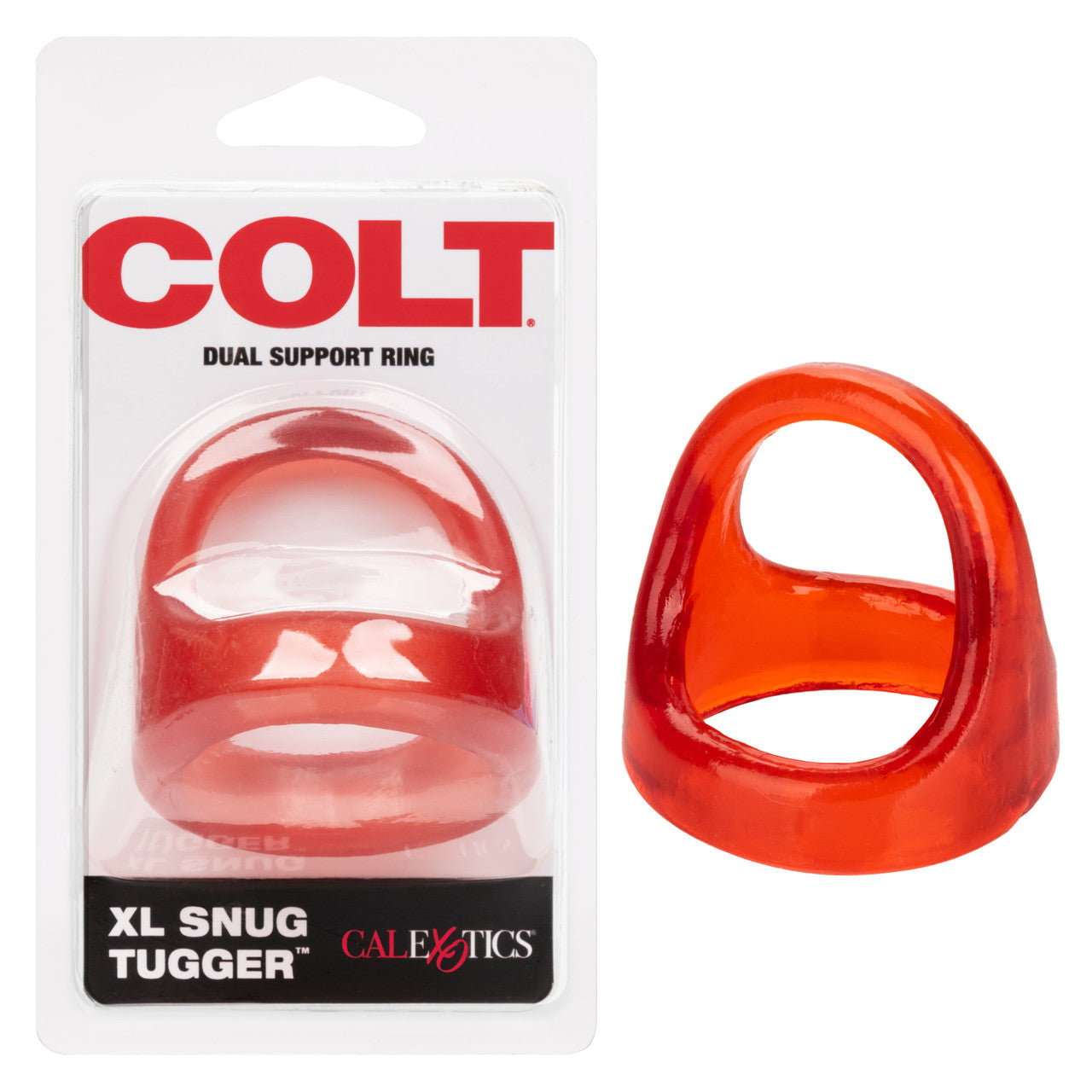 Colt Xl Snug Tugger Stretchy Mens Cock Ring Red Stretchy Cock Rings