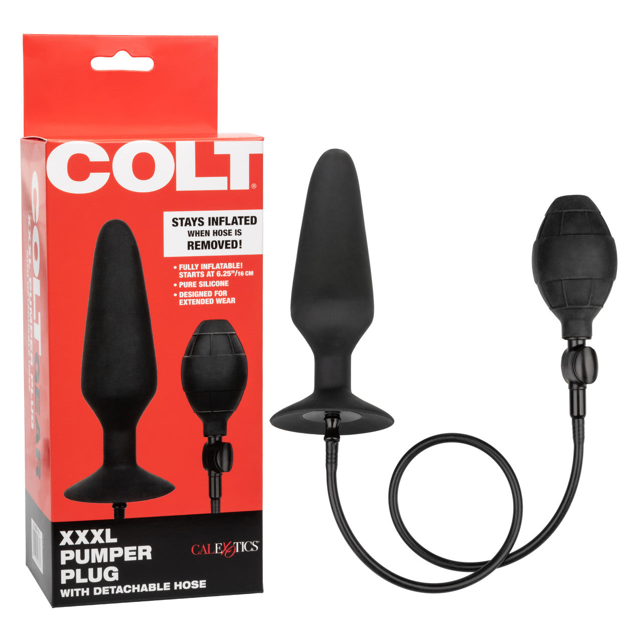 Colt XXXL Pumper Plug with Detachable Hose Inflatable Dildos and Vibrators