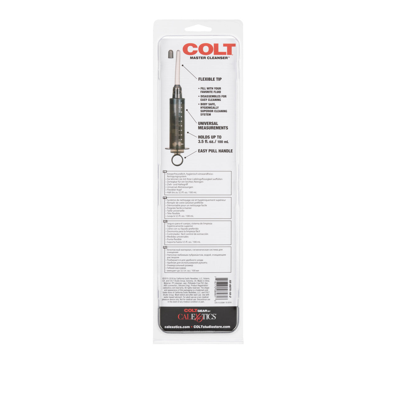 Colt Master Syringe-Style Anal Cleanser System Anal Cleansing