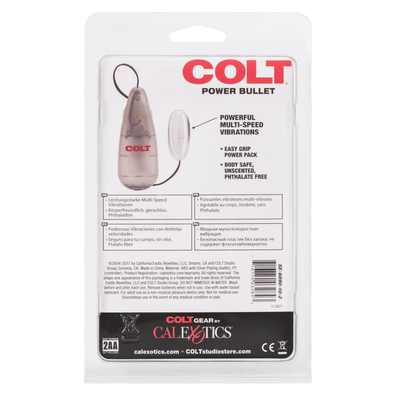 COLT Multi-Speed Power Pak Bullet Vibrator Remote Control Vibrators