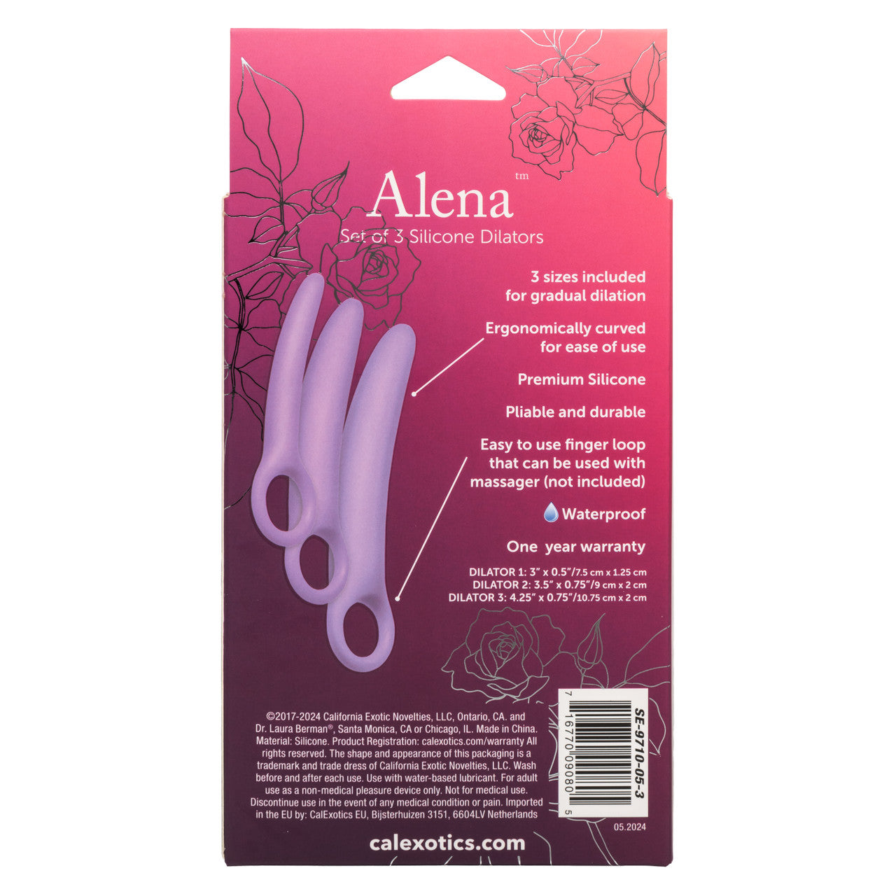 Dr. Laura Berman Alena Set Of 3 Silicone Dilators Clit Ticklers and Pulsators