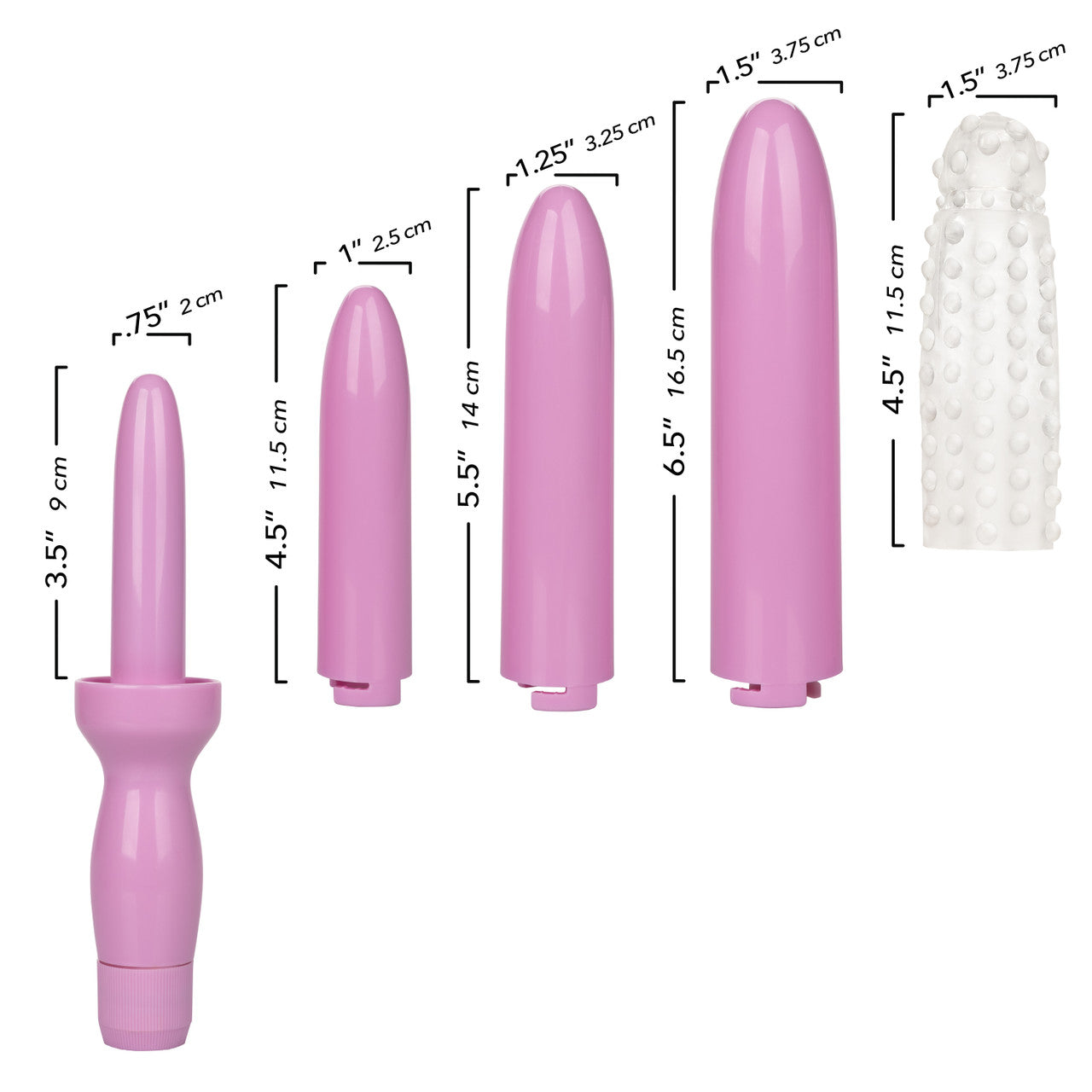Dr. Laura Berman Dilators Set Of 4 Locking Sizes Plus Sleeve Sex Kits