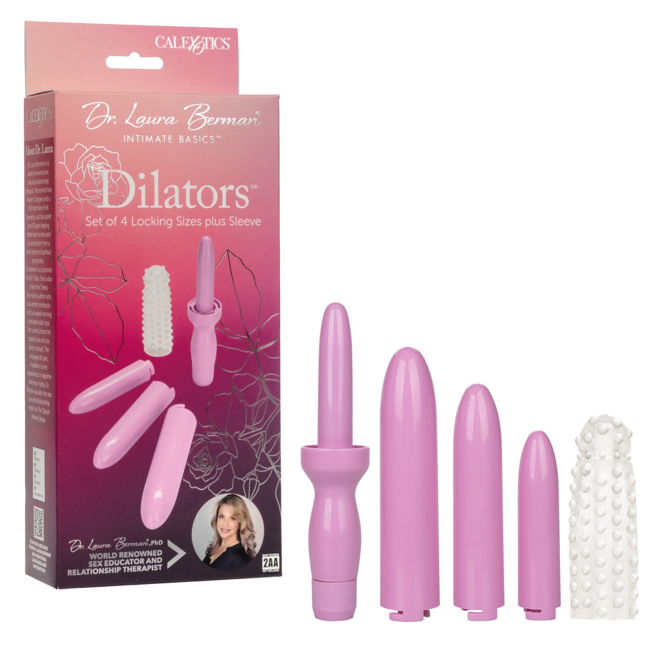 Dr. Laura Berman Dilators Set Of 4 Locking Sizes Plus Sleeve Sex Kits