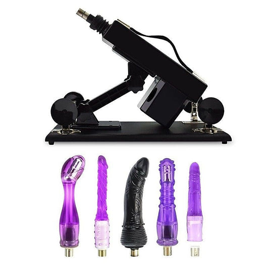 Sex Machine 3 Pin Non Realistic Attachments - Non-Realistic Dildos