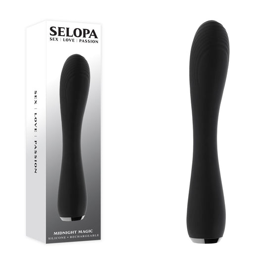 Selopa MIDNIGHT MAGIC USB Rechargeable G Spot Vibrator Black - G-Spot Vibrators