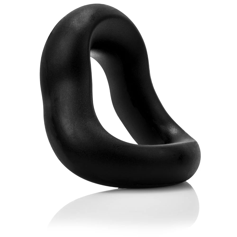 Screaming O SwingO Curve Silicone Stretchy Penis Ring Black Stretchy Cock Rings