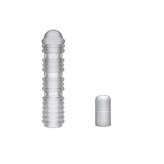 Xtend It Ribbed Frost Penis Extender Kit by Doc Johnson - Pumps, Extenders and Sleeves
