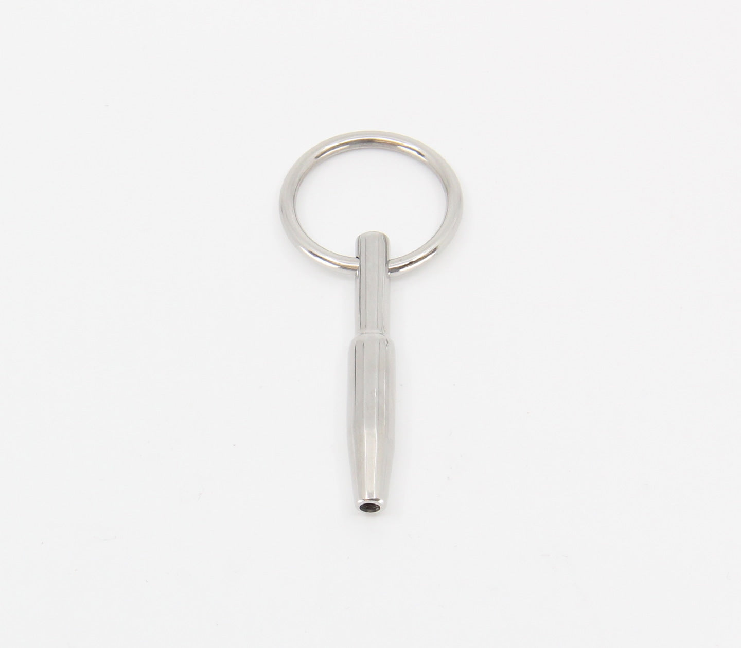 Love In Leather Cum Thru Penis Plug With Ring Urethral Sounds