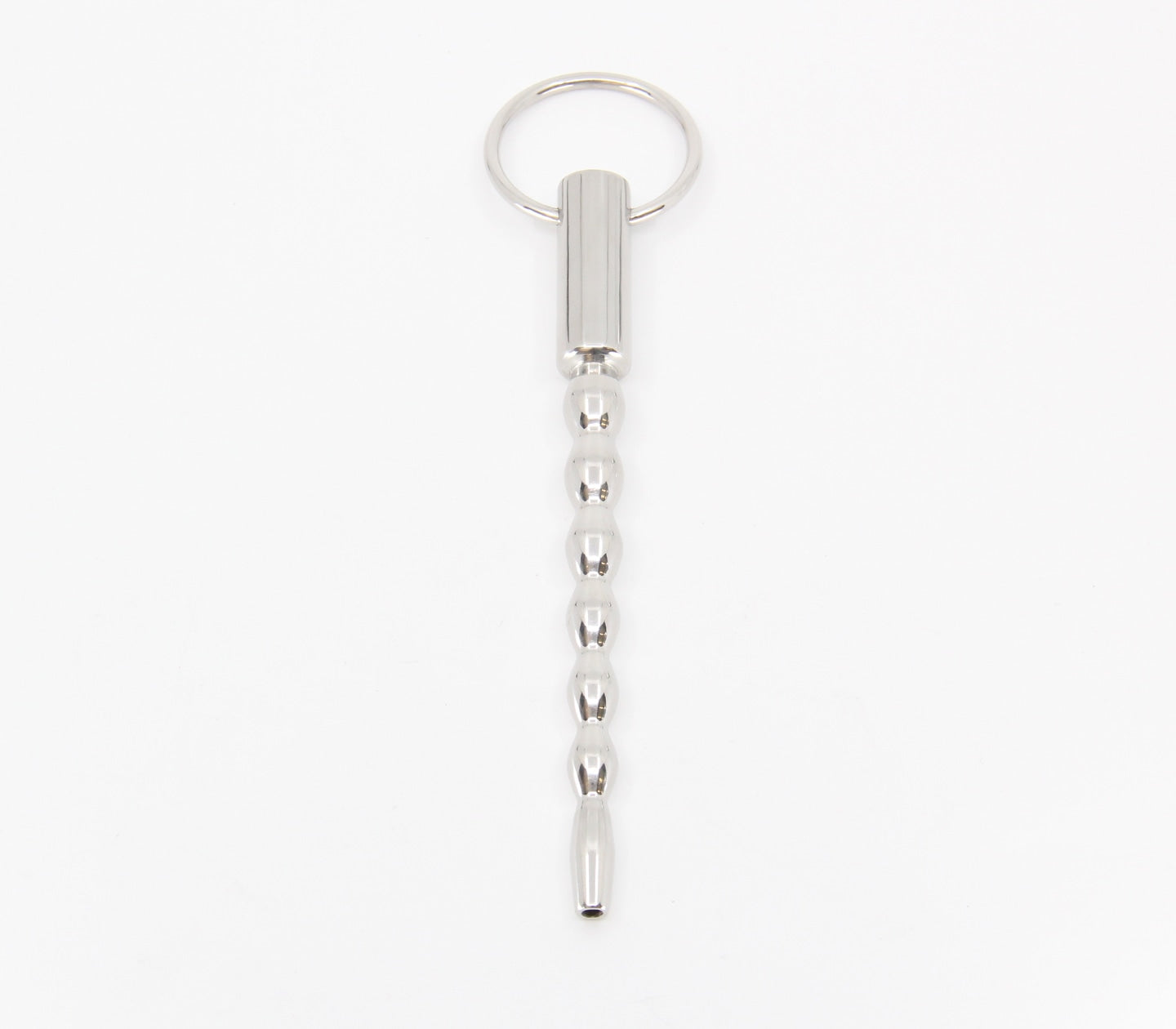 Love In Leather Stepped Ripple Penis Plug With Ring Urethral Sounds