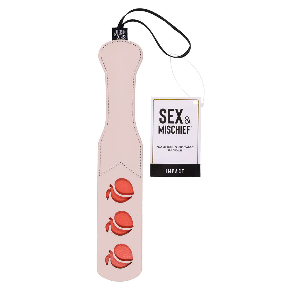 Sportsheets Sex & Mischief Peaches N CreaMe Impression Spanking Paddle Paddles And Slappers