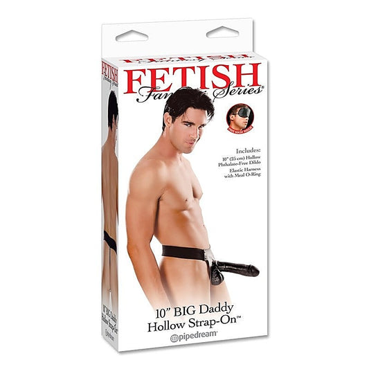 Fetish Fantasy Big Daddy Hollow Strap On 10 inch Dildo - Strap On Sextoys