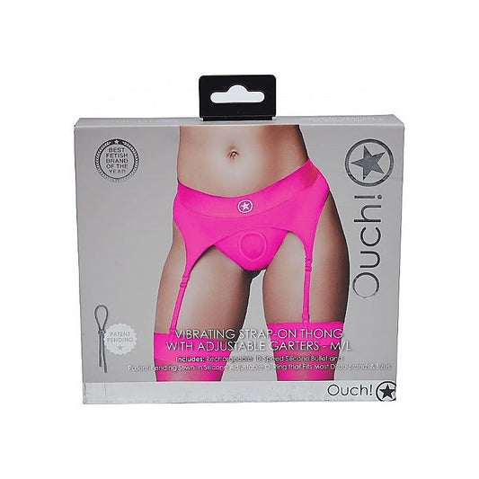 Ouch! Intimate Pleasure Strap-on Thong - Pink - Strap On Sextoys