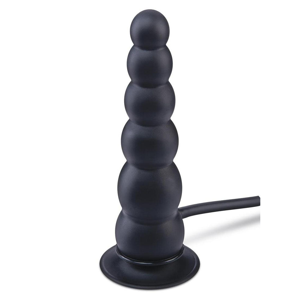 Xgen Size Up Ripple Inflatable Butt Plug Black Butt Plugs