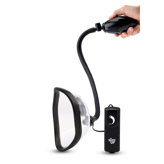 Xgen Size Up Womens Vibrating Vagina Pump Clear Pussy And Clit Toys
