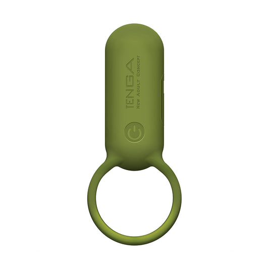 Tenga Svr Waterproof Vibrating Penis Ring Forest Khaki Vibrating Cock Rings