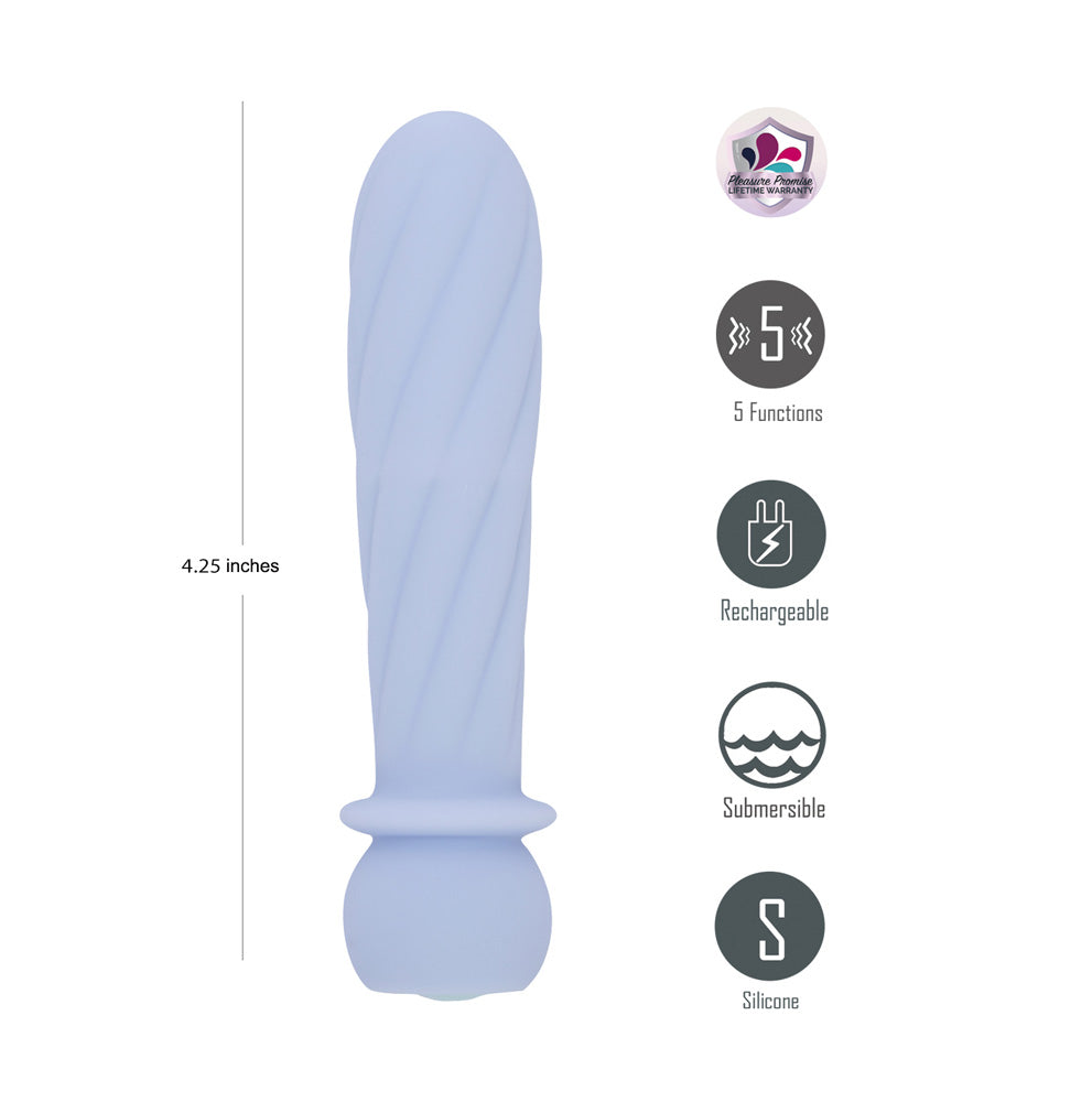 Maia SYMBA Swirl USB Rechargeable Flexible Bullet Vibrator - Bullet Vibrators