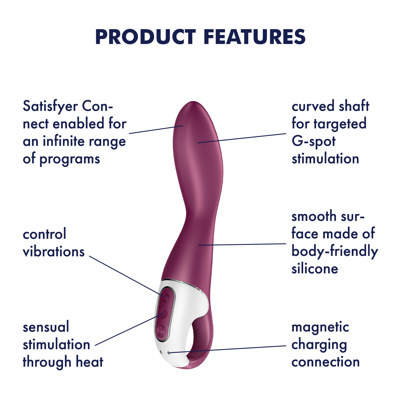 Satisfyer Heated Thrill Sensual G Spot Stimulator G-Spot Vibrators