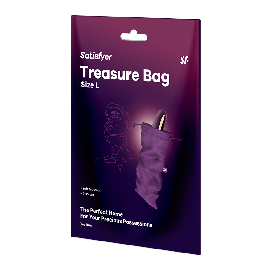 Satisfyer Treasure Sex Toy Storage Bag Violet Vibrator Accessories